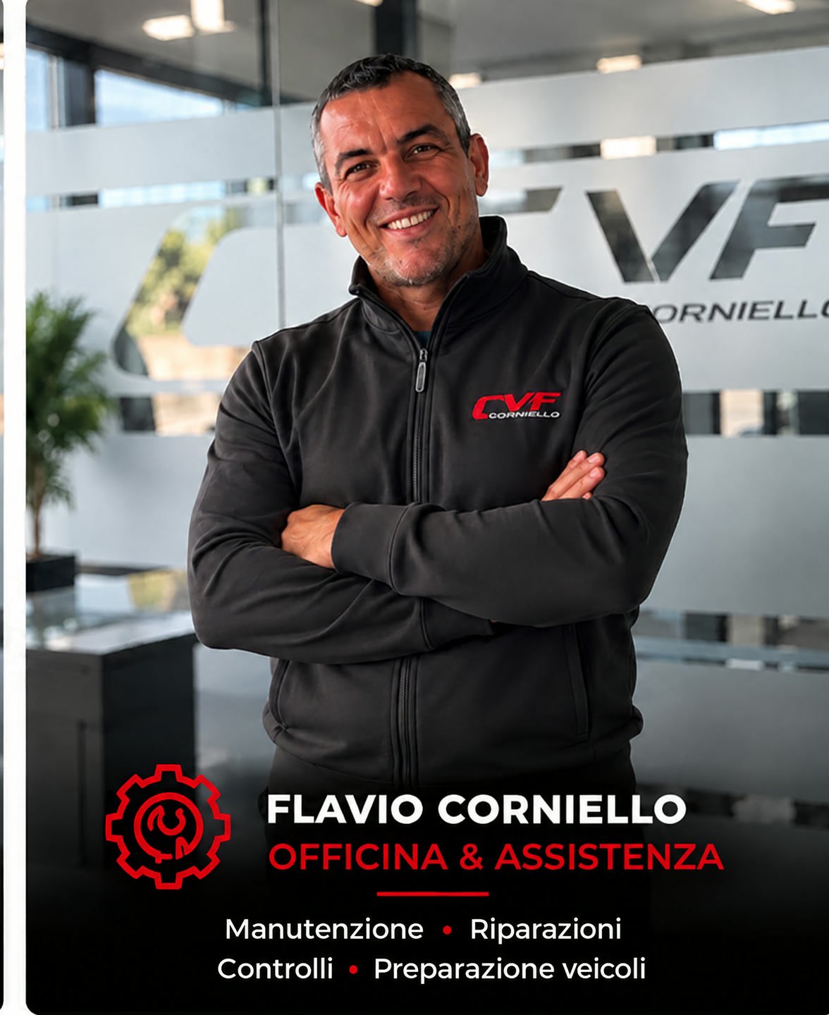 Flavio Corniello, officina e assistenza di CVF Autotrasporti